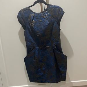 Blue and gold all saints dress